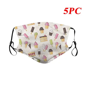 

5PC Fashion Printing Dustproof Windproof Fog Haze PM2.5 Can Put Filter Mask