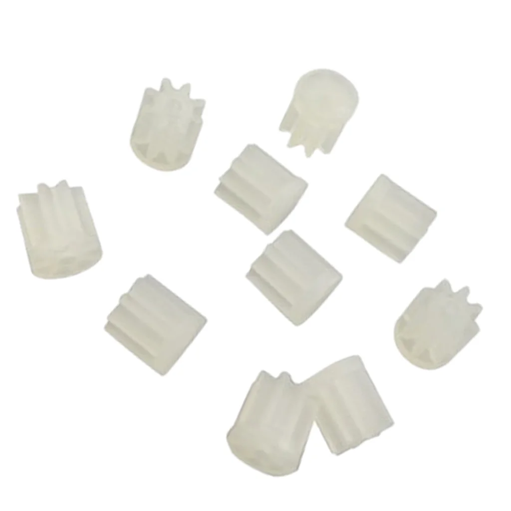 10 Pieces White 8Teeth Motor Pinion Gear for E58 S168 JY019 RC Drone UAV