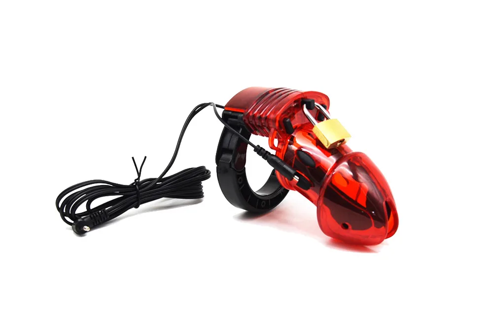 BDSM Electro Shock CB6000 Male Chastity Cock Cage Sex Ball Stretcher Electric Stimulator Penis Lock Ring Gay Masturbation Tools