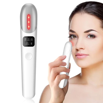 

EMS Vibration Eyes Massage Red Light Therapy Anti Wrinkles Remove Dark Circle Anti Aging Eye Care Hot Massager Beauty Instrument