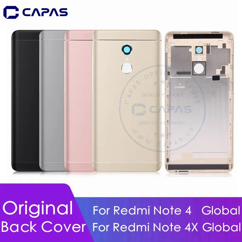 Оригинальный чехол для Xiaomi Redmi Note 4 Global Battery задняя крышка 4X Snapdragon 625 батареи