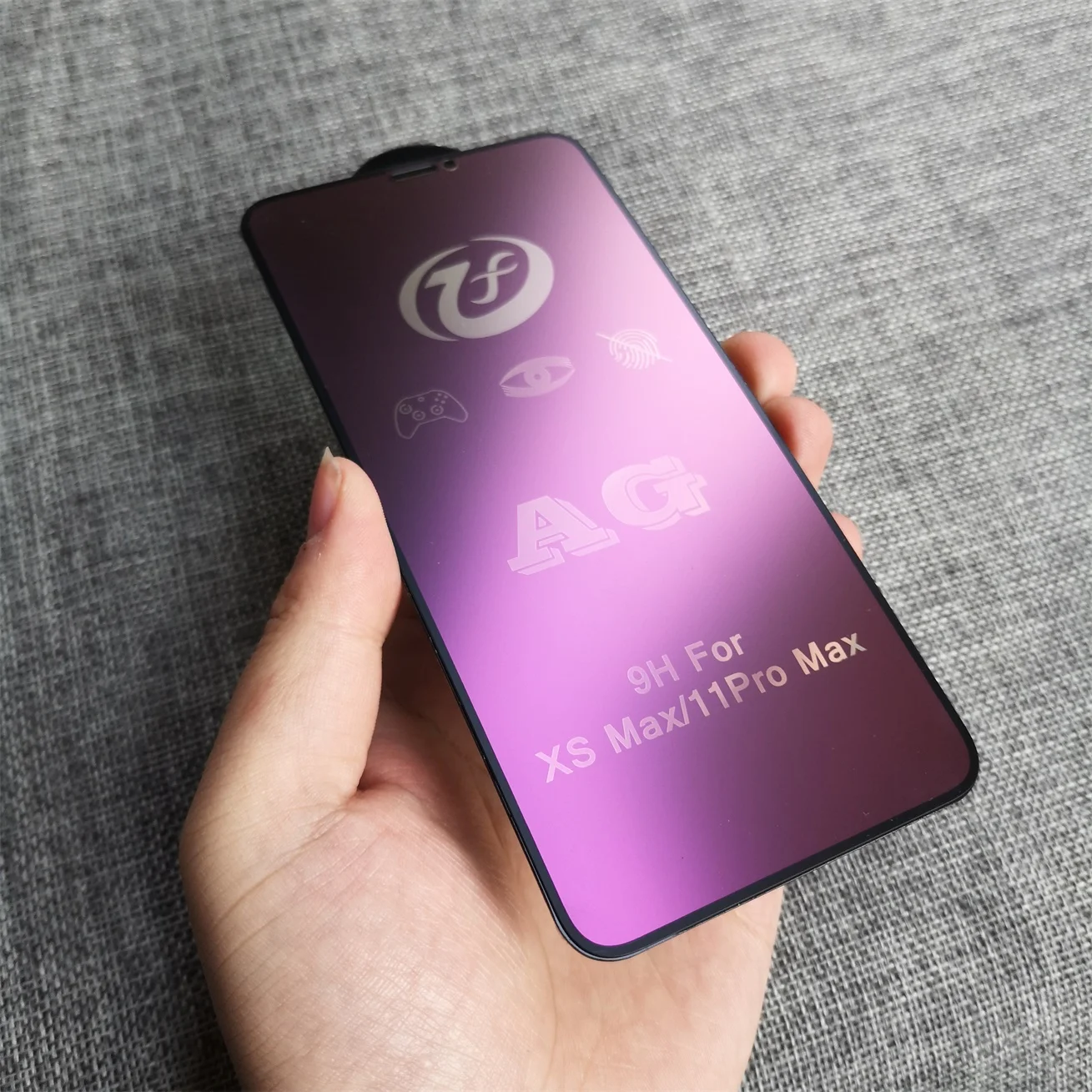 500D Защитное стекло для iPhone 11 Pro XS MAX, Защитное стекло для экрана, матовая цветная пленка, закаленное стекло для iPhone X XR XS 11