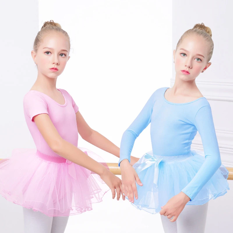 Детская балетная пачка Розовый Тонкий Одежда для танцев leotard для девочек принцесса балетное платье для детей