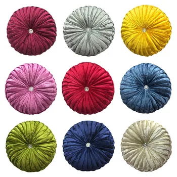 

Velvet Round Cushion PP Pumpkin Seat Pad For Patio Home Car Office Floor Pillow Insert Filling Memory Foam Tatami Cushion