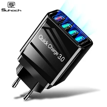 Suhach USB зарядное устройство Quick Charge 3,0 Быстрая зарядка QC3.0 Мульти USB зарядное устройство для samsung S10 Plus Xiaomi дорожное настенное зарядное устройство для телефона