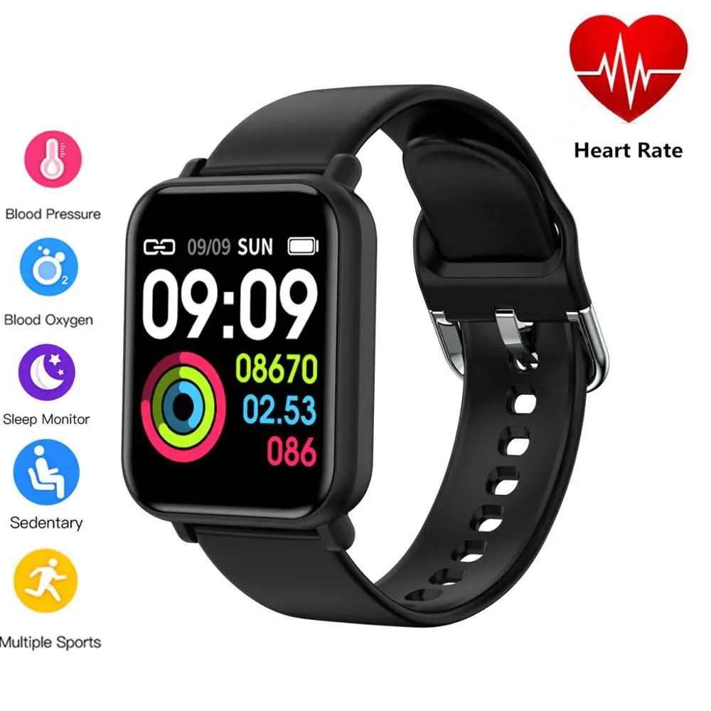 R16 Smart Watch IP68 Waterproof Heart Rate Blood Pressure Monitor Fitness Tracker Men Women bracelet Band For HuaWei Xiaomi IOS |