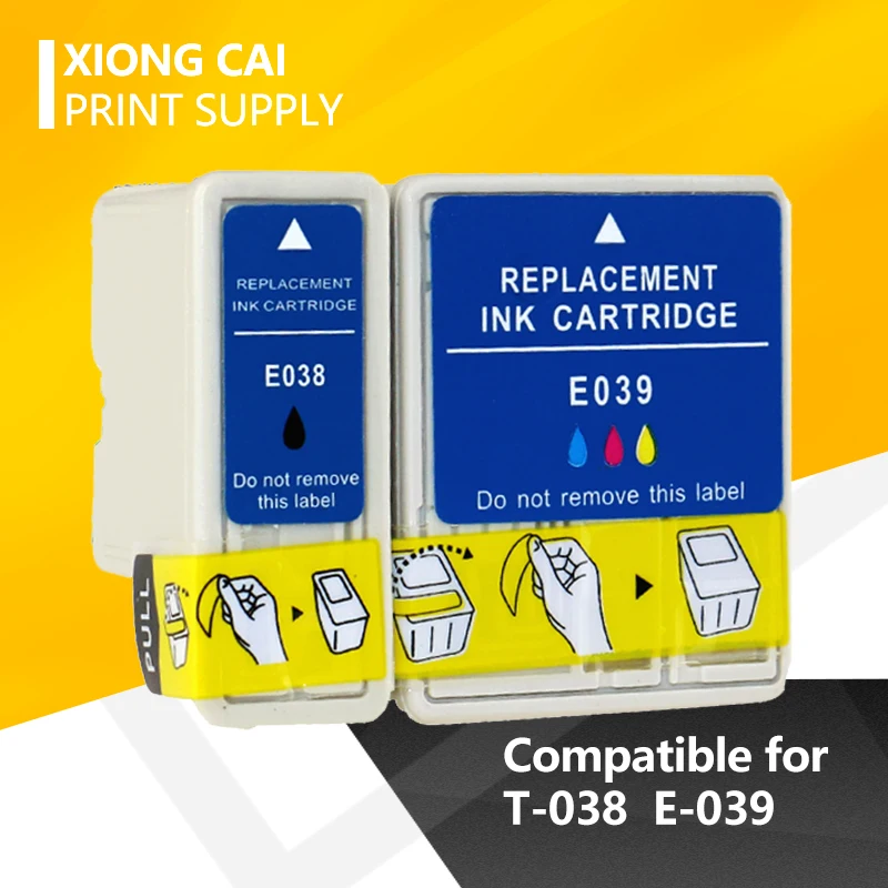 

Чернильные картриджи T038 T039, совместимые с принтером Epson 038 039 Stylus C41 C41UX C43UX SX C45 CX1500 CX1500V