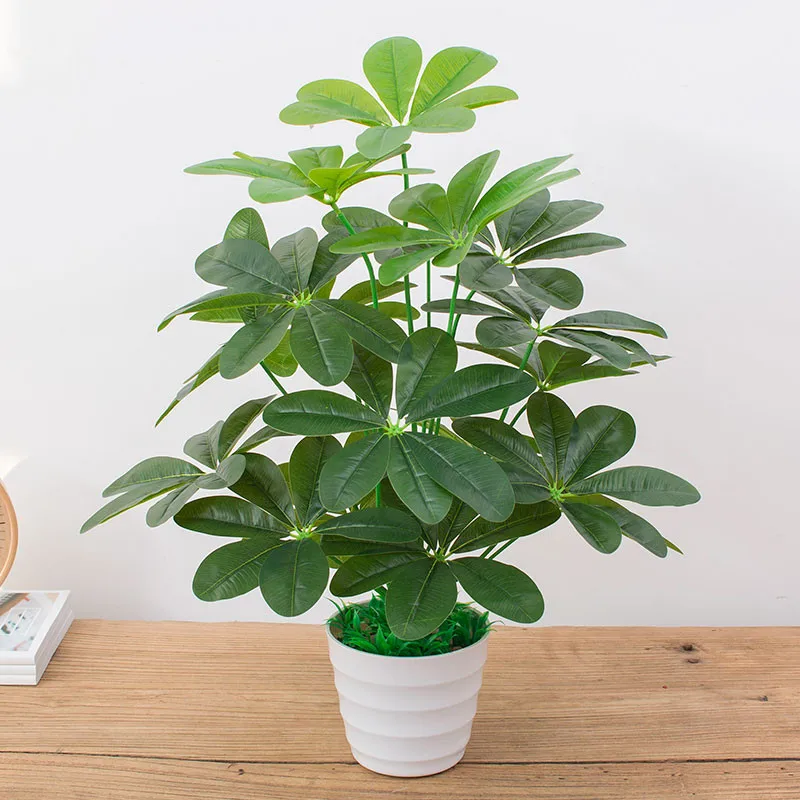 Искусственные растения для украшения дома зеленые пластиковые Monstera Evergreen Greenery 18