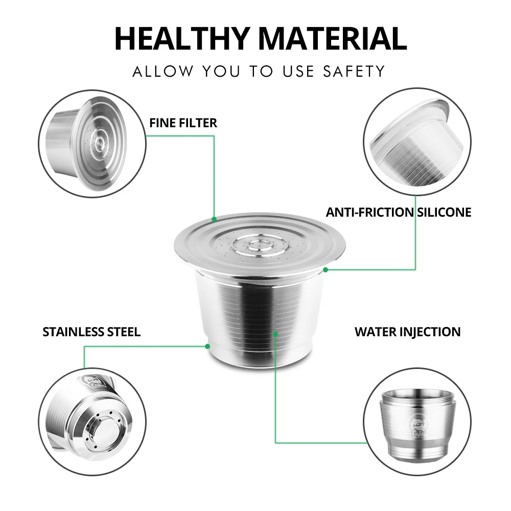 Nespresso Reusable Coffee Capsule Stainless Steel ...