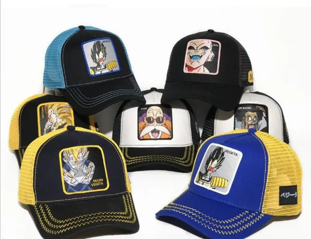 Новая высококачественная бейсбольная кепка с рисунком аниме для мужчин и женщин, Снэпбэк Кепка в стиле хип-хоп, летняя дышащая сетчатая Кепка для водителя грузовика Dad Ha
