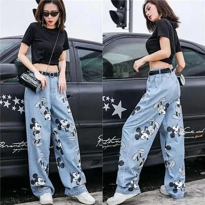 Disney Mickey mouse jeans lady men 