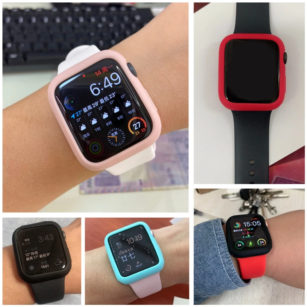 Чехол для Apple Watch, чехол для Apple watch 5, 4, 3, 2, 1, 44 мм, 40 мм, iWatch, чехол 42 мм, 38 мм, Противоударная защита экрана, бампер