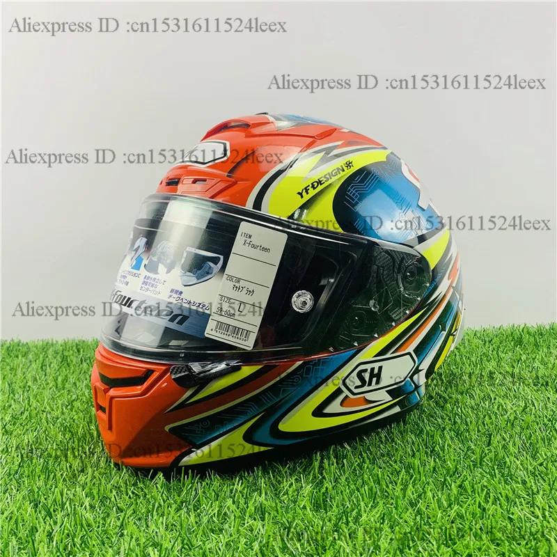 US $129.60 Full Face Motorcycle Helmet X14 93 Marquez Red 2 DAIJIROo Helmet Antifog Visor Riding Motocross Racing Motobike Helmet