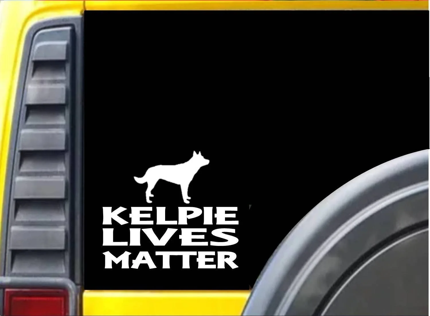 Kelpie Lives Matter стикер k136 6 дюймов овечья собака наклейка на оконное стекло | Игрушки и