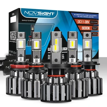 

NOVSIGHT H11 LED H7 Led H4 Car Headlight H11 H8 LED 9005 9006 HB3 HB4 15000LM 90W Lampada Lamp Bulb 6000k Car Fog Light Lamps