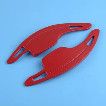 

DWCX Car Red Metal Steering Wheel Shift Paddle Shifter Trim Cover Decoration Sticker Accessories Fit for Chevrolet Camaro 2017