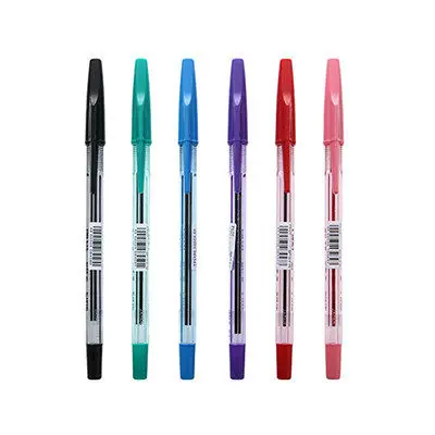 Гелевая ручка Pilot BP-S-F 0,7 мм, черный/синий/красный/зеленый/фиолетовый/розовый цвет для офиса и школы - Цвет: 6Pcs Each Color 1PC