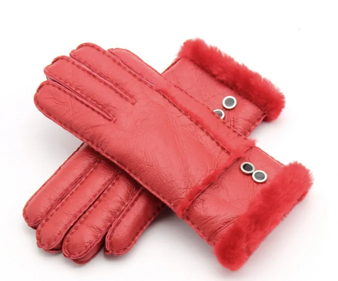 Женские перчатки из натуральной кожи высокого качества из козьей кожи, теплые зимние перчатки, ветрозащитные рукавицы на запястье, Guantes
