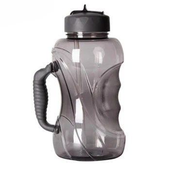 

1500ML Large Capacity Water Bottle with Straw and Handle Leak-proof Cap Plastic Big Outdoor Sports BPA Free Mug Cup C1264 f