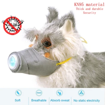 

Pet Mask Non-Woven Pet Breathing Safety PM2.5 / KN95 / FFP2 Filter Dustproof Pollution Antibacterial Dog Breathing Valve Mask