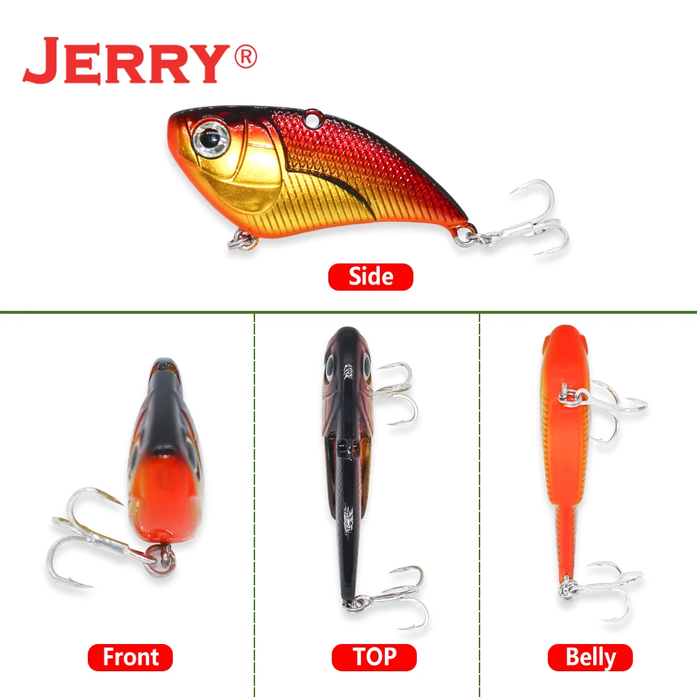 Jerry Quiver 1pc VIB Sinking Crank Bait Vibration Wobblers Trout