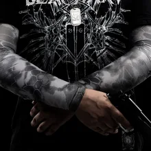 Эмирейтс открытый солнцезащитный питон камуфляж манжеты мужские женские рукава УФ-защита езда вискоза манжеты