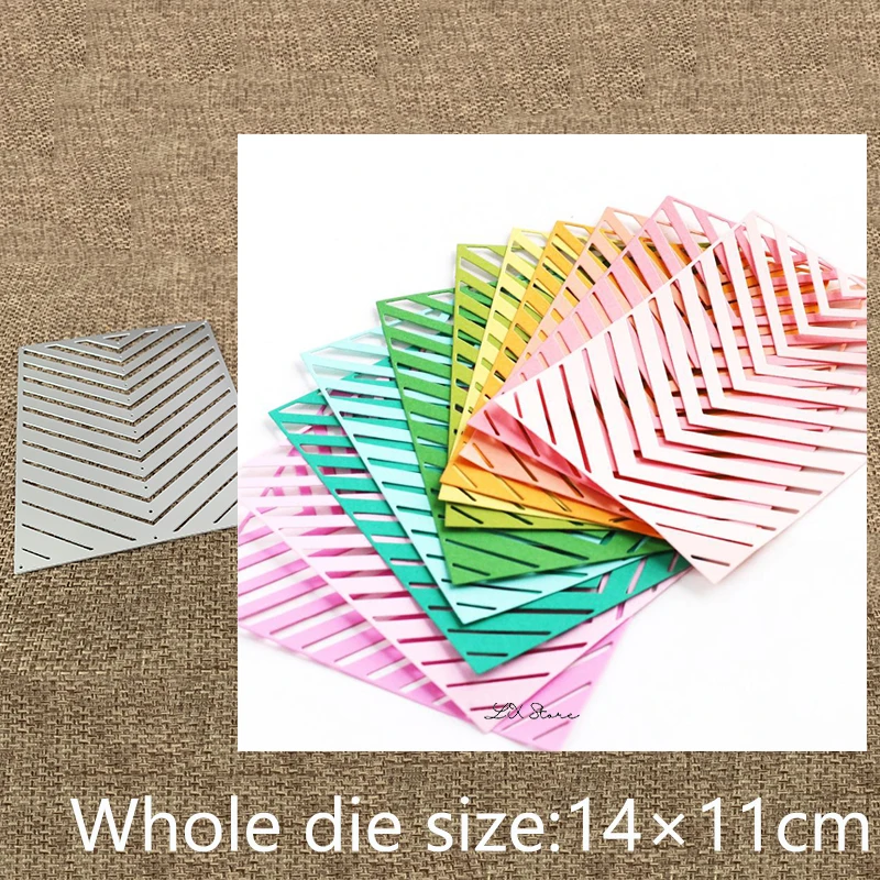 New Design Craft Metal stencil mold Cutting Dies CHEVRON COVER decoration scrapbook die cuts Album Paper Card Embossing | Дом и сад