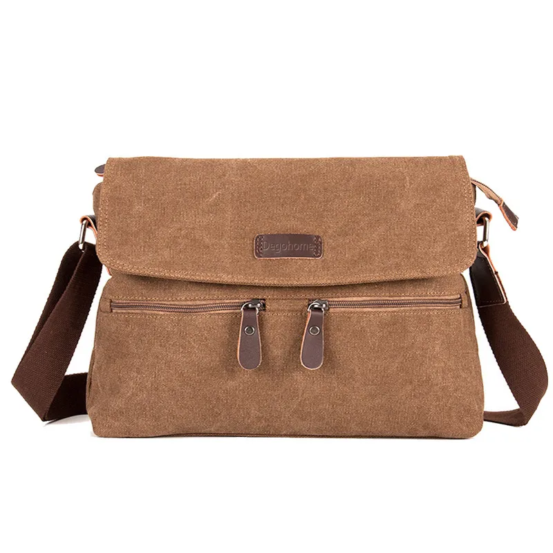 Online Leinwand Leder Umhängetasche Männer Military Armee Vintage Messenger Taschen Schulter Masculina Tasche mode Lässig Reise schule Taschen