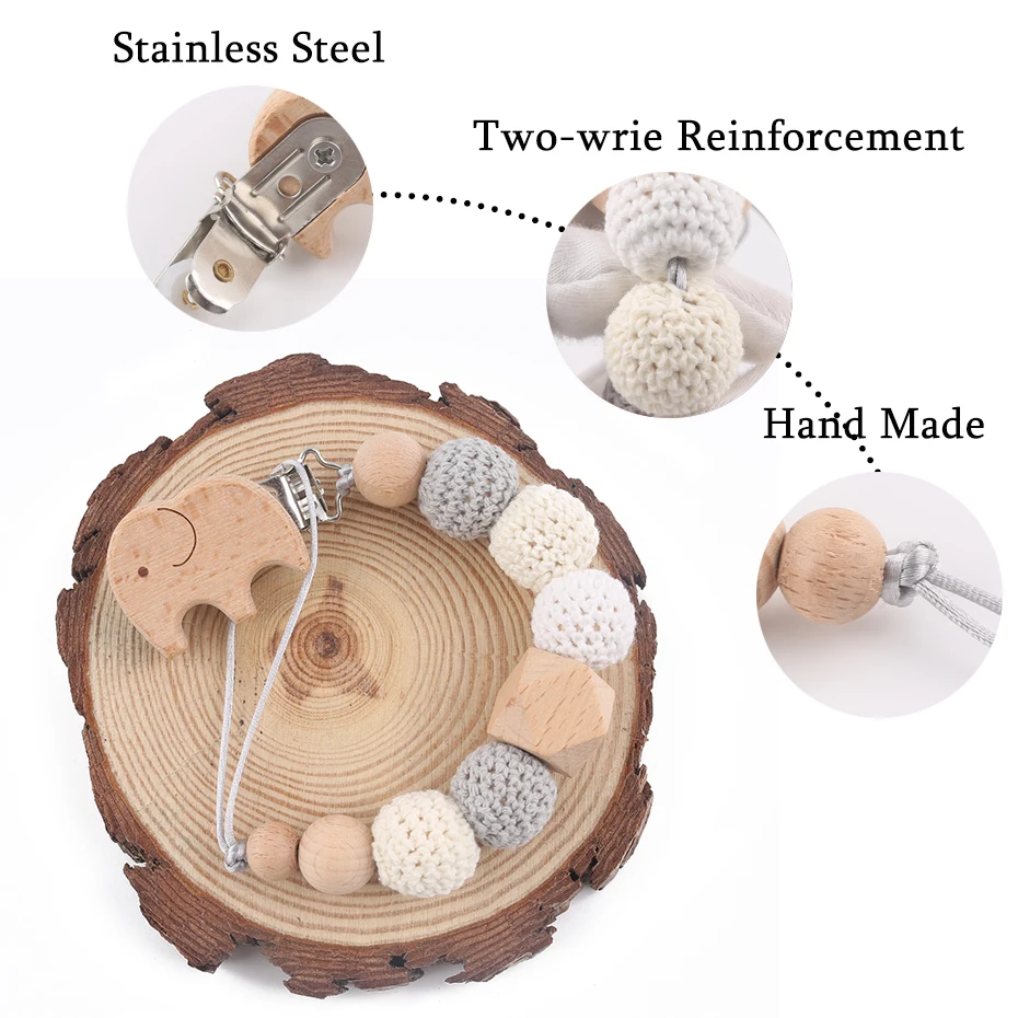 1 шт. зажим для соски с цепочкой персонализированное имя детский Прорезыватель