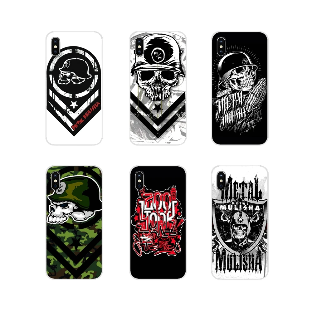 Металлические аксессуары Mulisha чехлы для телефонов Apple iPhone X XR XS 11Pro MAX 4S 5C SE 6S 7 8 Plus ipod