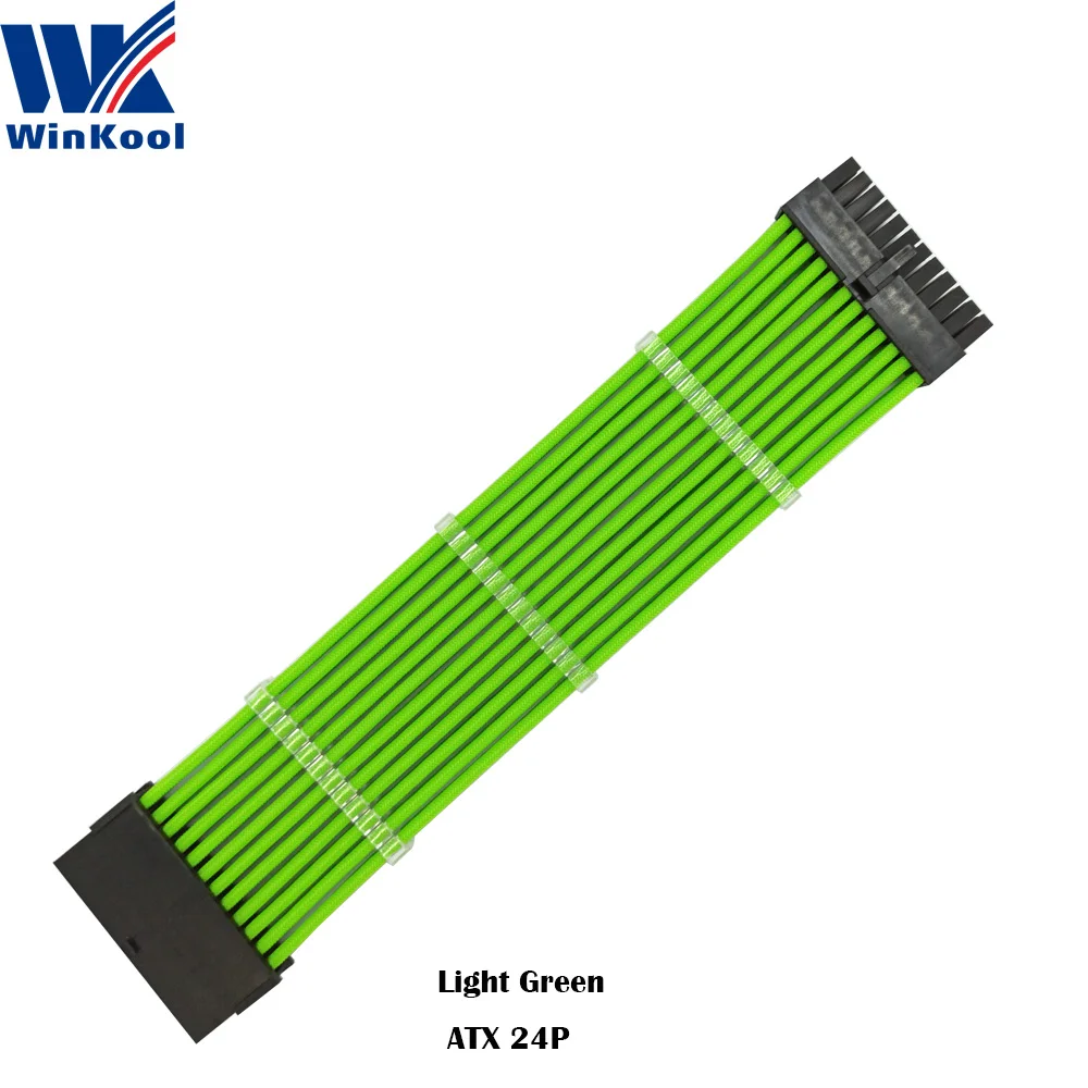 WinKool ATX 24P Extension Cable Green