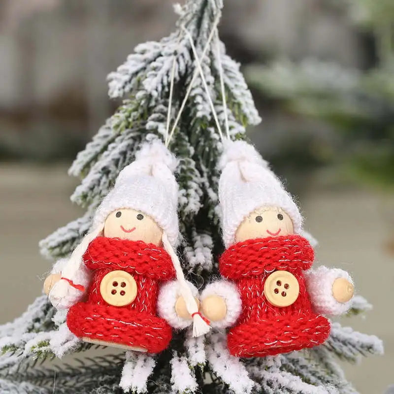 Рождественские висячие украшения плюшевые куклы рождественские подвесные декоративные подвесные украшения сезонные домашние Декорации для вечеринки - Цвет: 26A1