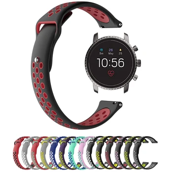 

For Fossil Gen 4 Q Explorist HR Watch Strap High Quality Silicone Straps Fossil Q Explorist HR Gen 4 3 2 Replacement Watchband