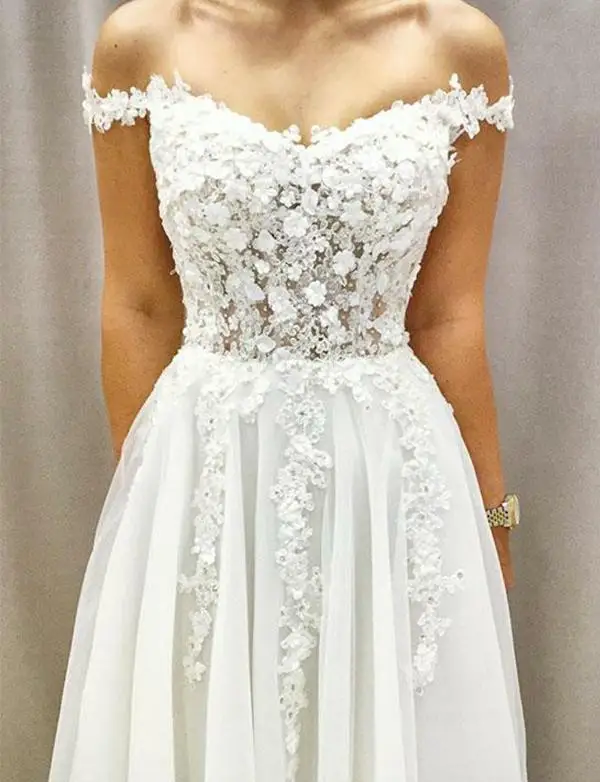 Vestidos De Novia Новое поступление, свадебные платья с цветами, v-образный вырез, пояс, кружевные свадебные платья, свадебные платья Boho