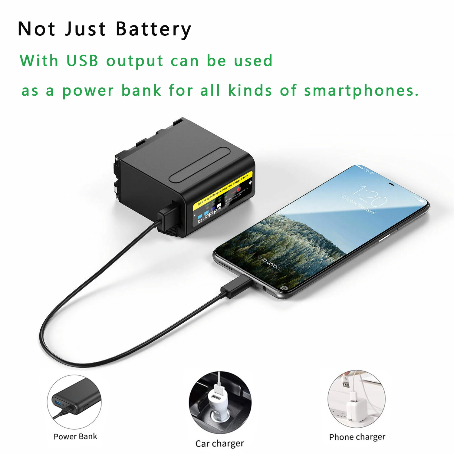 NP-F970 NP-F980 USB Output Battery with LED Power Indicator for Sony NP-F970 NP-F975 NP-F960 NP-F950 NP-F930, MC1500C rechargeable battery camera battery sony battery