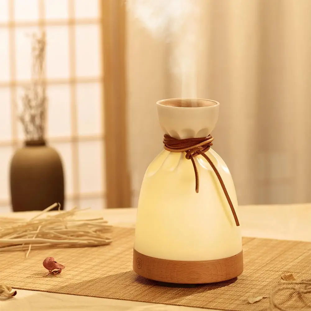

Fashion Creative Warm Lighting LED Night Light USB Rechargeable Noiseless Humidifier Aroma Diffuser Gift For New Year
