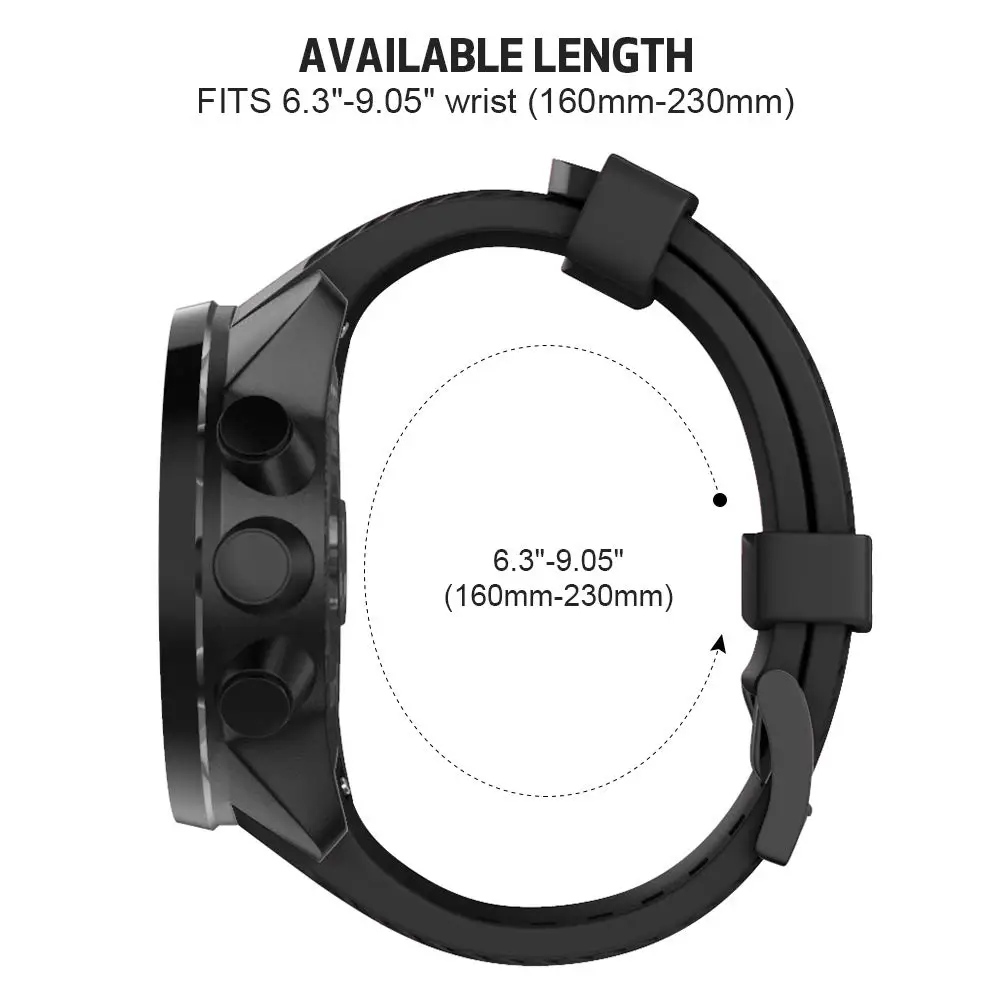 Ktab силиконовый ремешок для часов для Suunto Spartan Sport наручные часы Hr Baro/Suunto9/D5/Траверс браслет для умных часов