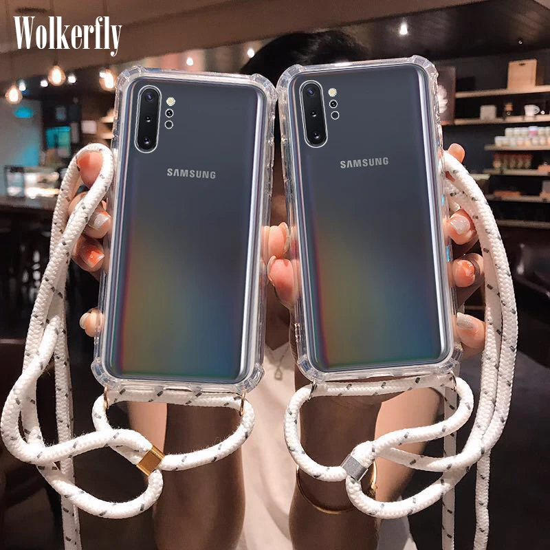 Ремень на плечо чехол для samsung Galaxy S10 5g Note10 9 8 S8 S9 S10 плюс S10E M10 M20 M30 ожерелье-шнурок с кулоном плечевой шейный ремешок чехол