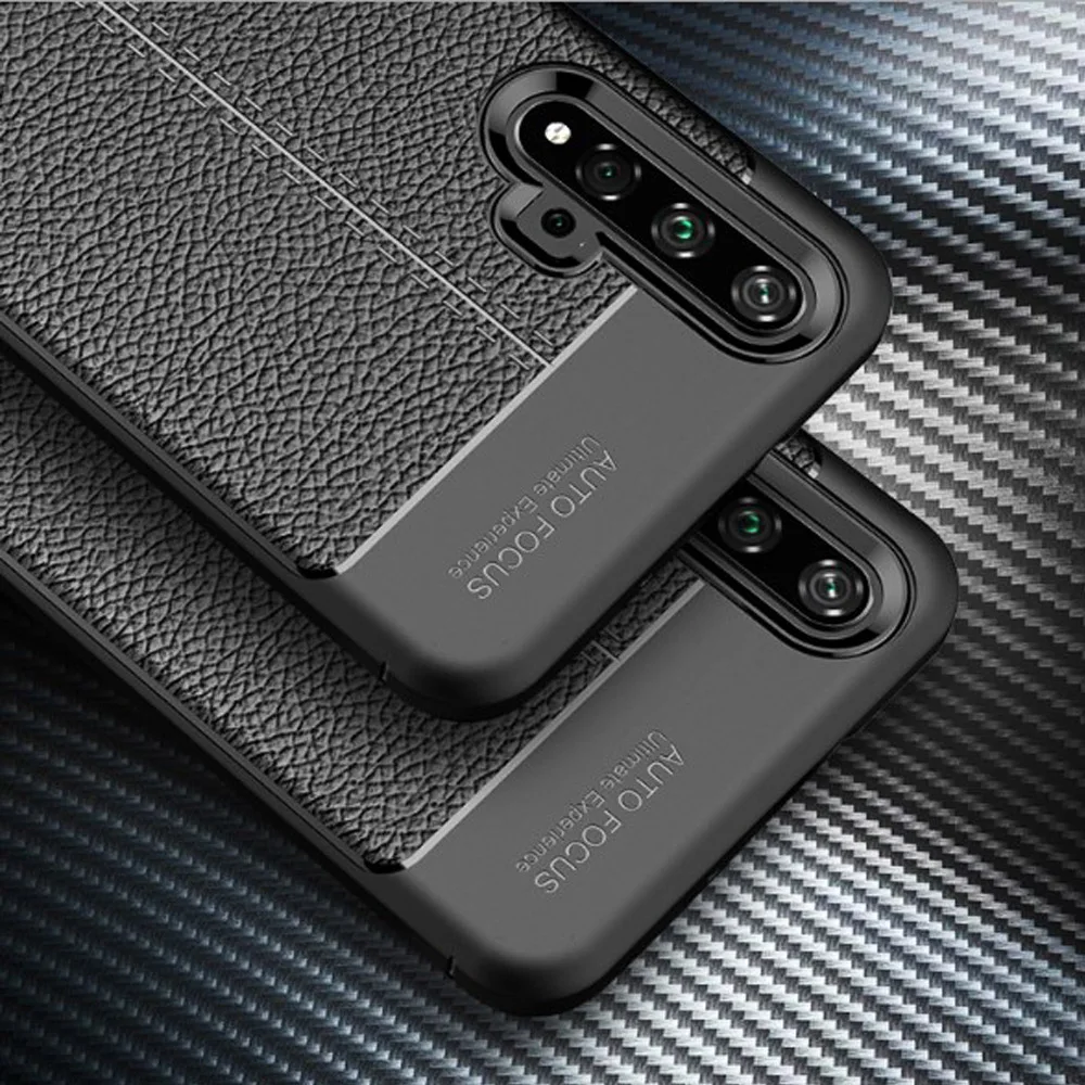 

Luxury TPU Shockproof Leather Case For Huawei P20 P30 Pro Lite Y6 Y7 Y9 2019 Soft Case Cover For Honor 8x 9 Lite 10 Bumper Case