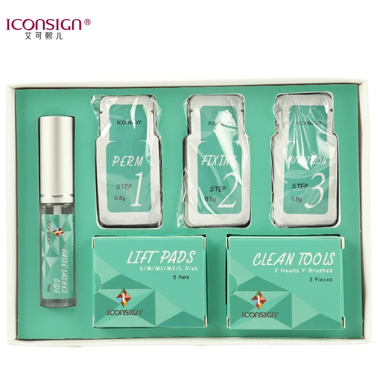 Новая версия Iconsign lash lift kit саше для завивки ресниц Набор для роста ресниц Набор для завивки ресниц