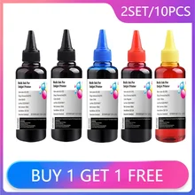 Kit de recharge d'encre universel, 5x100ML, pour imprimante à jet d'encre, pour Canon, HP, Lexmark, DELL, Kodak, CISS, cartouche