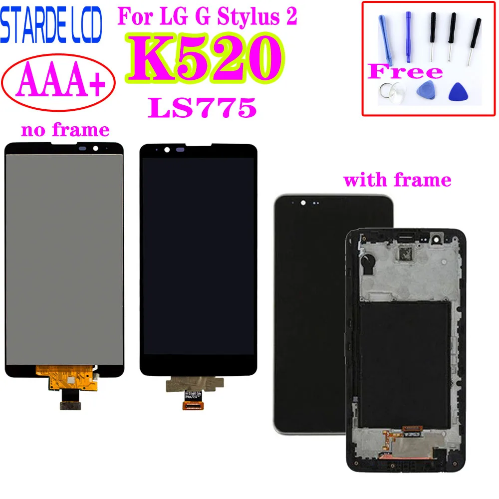Origina For LG G Stylus LS775 K520 K520DY K540 Black LCD Display