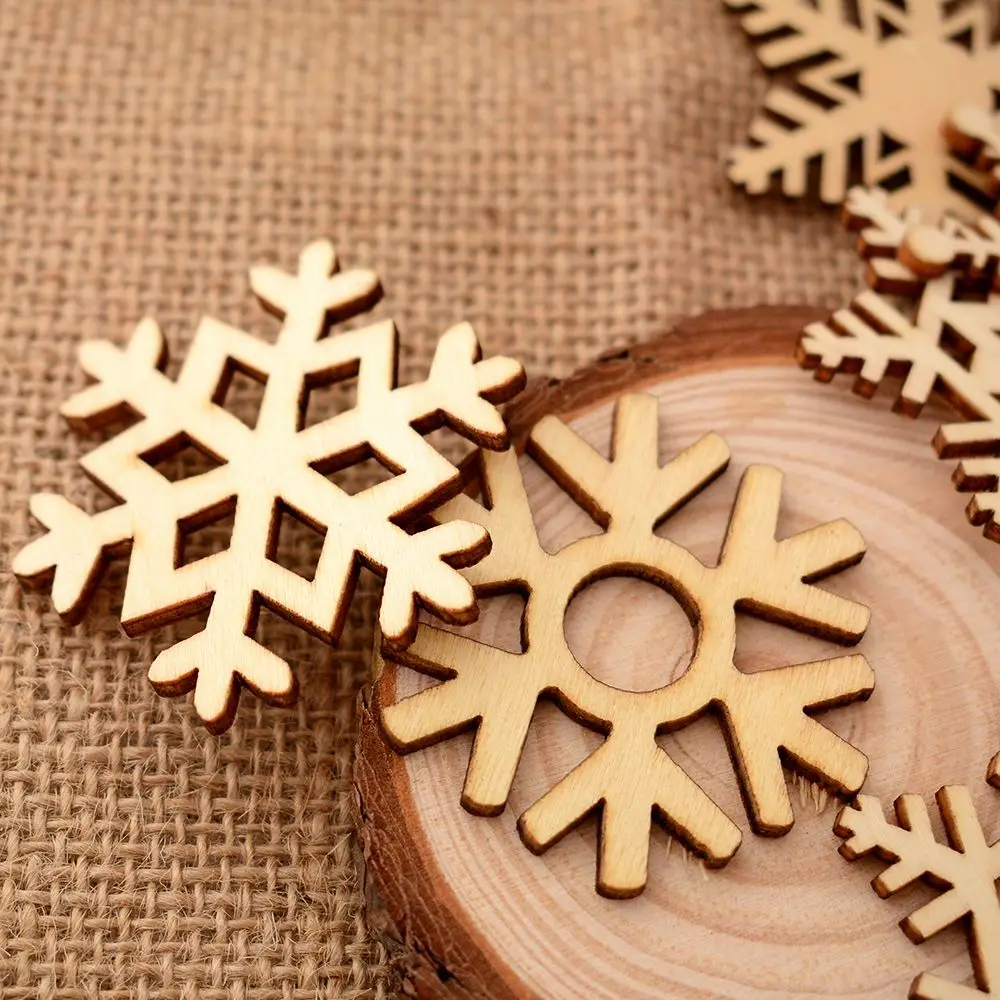 laser cut wooden snowflakes shapes xmas tree decoration Embellishments mdf Craft