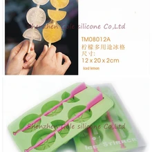 300 шт./лот, новинка, кубики, мешалка для льда, лимон, лоток для льда, силиконовые охладители для льда