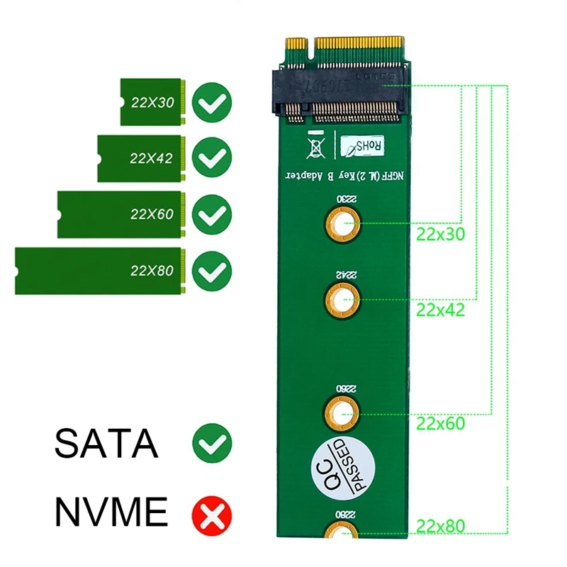 M.2 NGFF ключ B для ключа B адаптер Ssd адаптер разъем M2 для SSD для компьютера