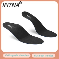 iFitna Flat Foot Arch Support Orthotics Insoles, Ultra-Thin Elastic Arch Insert for Leather Shoes Insoles Relief Foot Pain