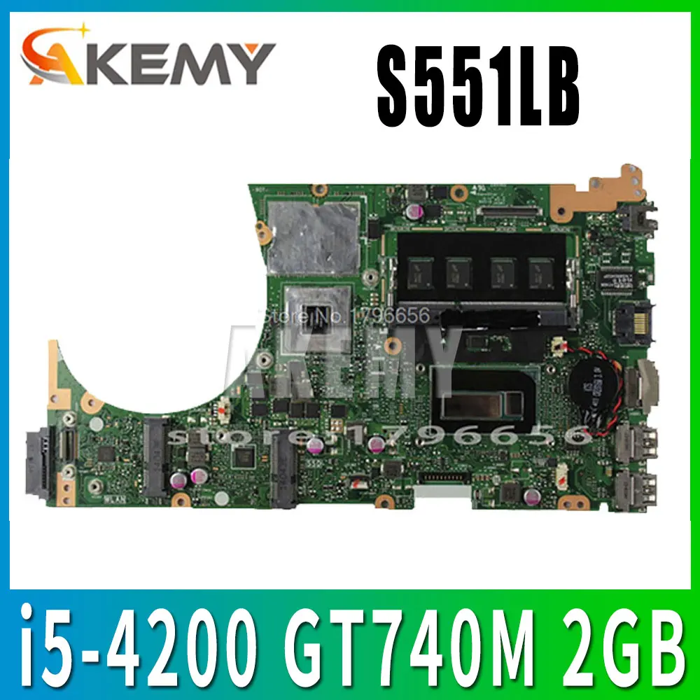 Для ASUS S551LB S551LN S551LA R553L материнская плата неинтегрированная GT740M 2 Гб N14P-GV2-S-A1 с i5-4200