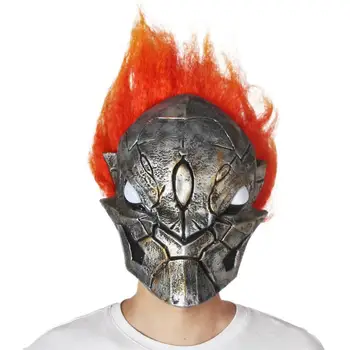 

2020 Darksiders 2 Death Latex Mask Adult Halloween Light UP Scary Mask Free Shipping