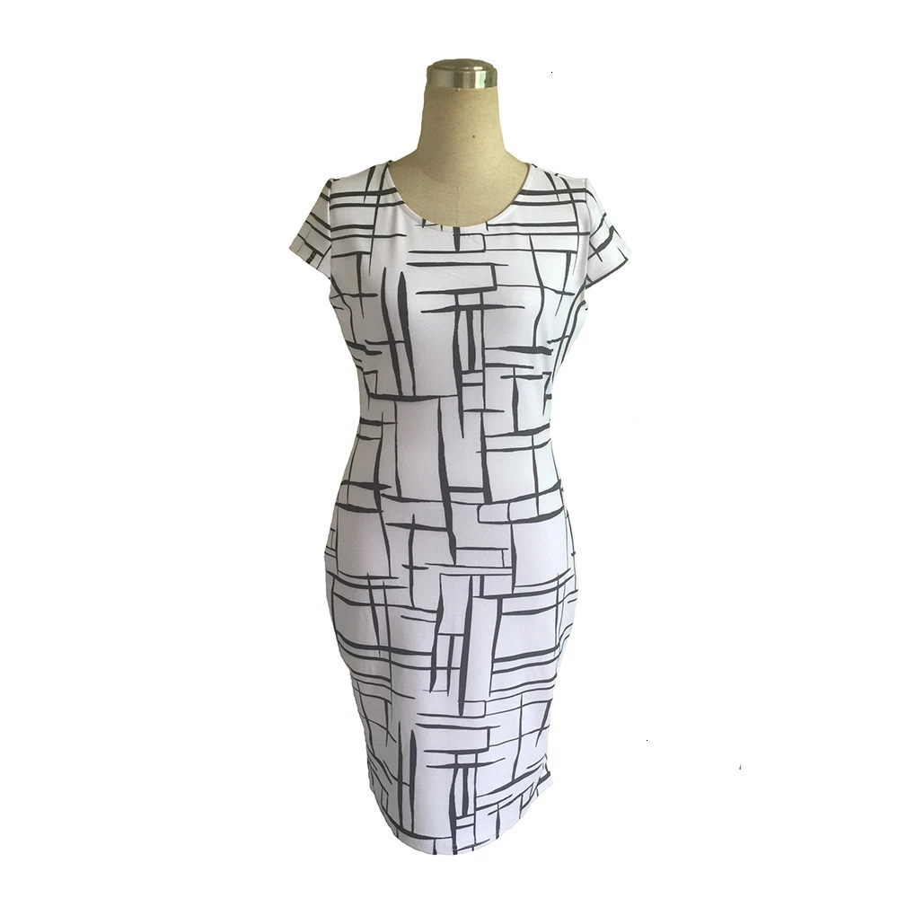 BacklakeGirls/модное платье с круглым вырезом и коротким рукавом в клетку; короткое элегантное простое черно-белое коктейльное платье; халат; Coktail