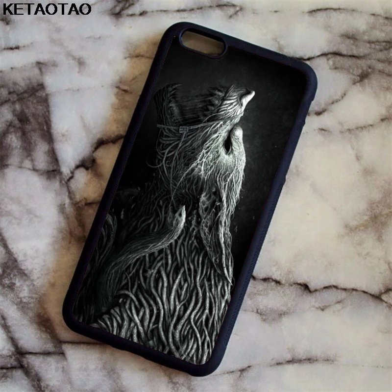 KETAOTAO классический крутой хипстерский волк чехол для телефона s для iPhone 4S SE 5C 5S 6S 7 8 Plus X XS XR 11 Pro Чехол Мягкий ТПУ резиновый силиконовый - Цвет: Прозрачный